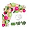 83pcs Tropical Balloons Arch Garland Kit Pink Sage Green Confetti Balloons Tropical Palm Leaves for Aloha Hawaii Jungle Summer Beach Moana Theme Birthday Baby Shower Party Supplies